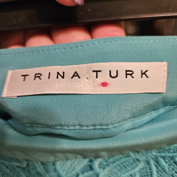 Trina Turk Flores Skirt Lace Marine NWOT - Picture 6 of 10